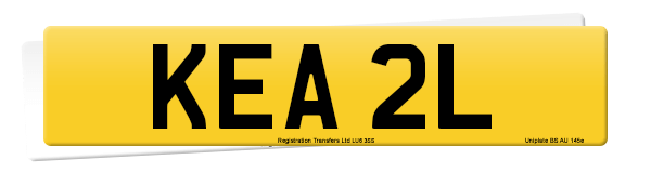 Registration number KEA 2L